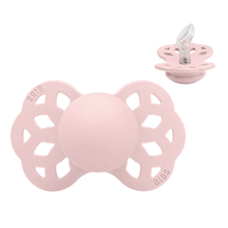 BIBS Anatomisk Infinity Pacifier - Size 1 - Silicone - Blossom