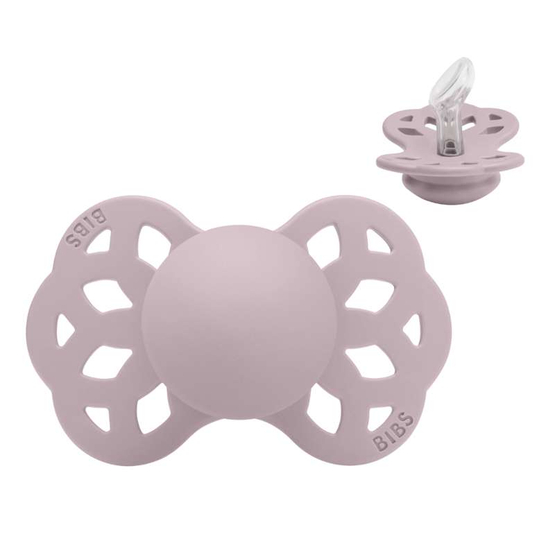 BIBS Anatomisk Infinity Pacifier - Size 1 - Silicone - Dusky Lilac