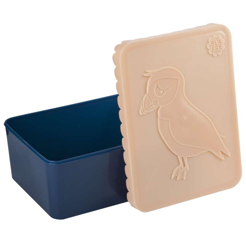 Blafre Lunchbox with 1 Compartment - Parrot - Peach/Dark Blue