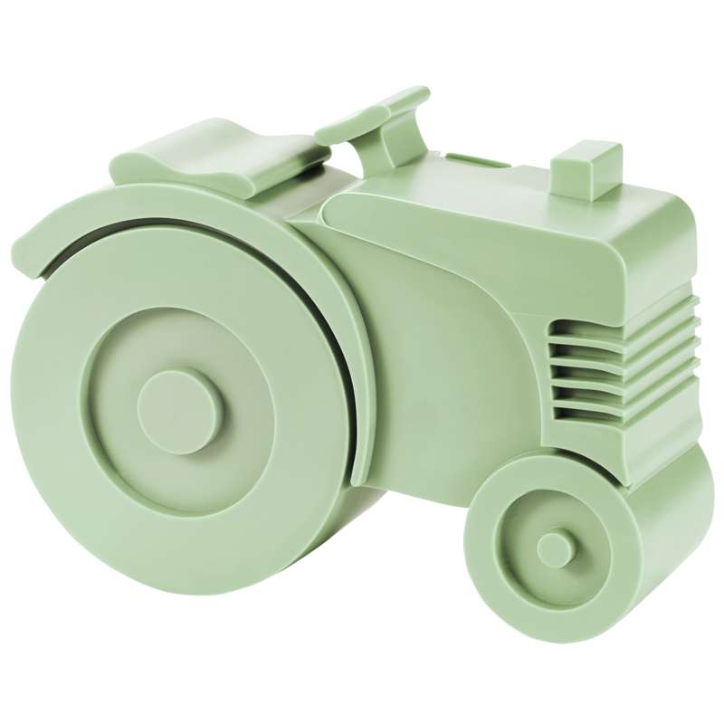 Blafre Lunchbox with 2 Compartments - Tractor - Light Green