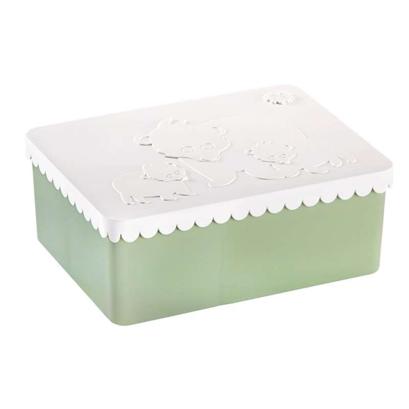 Blafre Lunchbox with 3 Compartments - Polar - White/Light Green