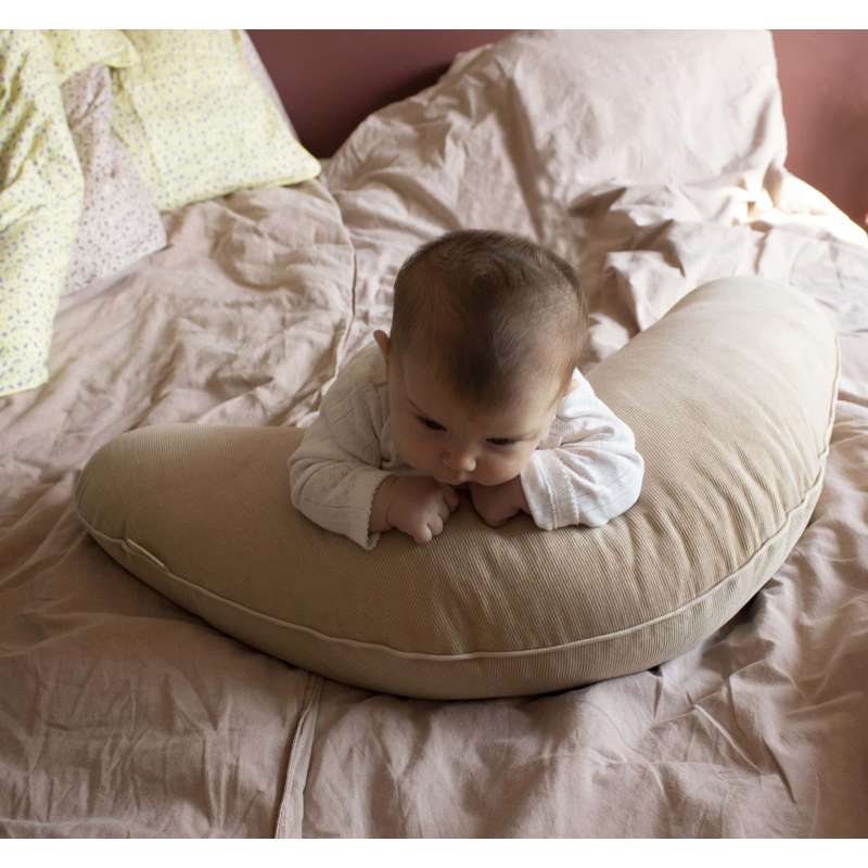Filibabba Nursing Pillow 50x50x7 cm - Velvet - Doeskin