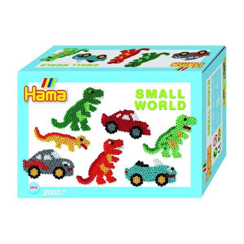 HAMA Midi Bead Set - Small World - Dino and Car