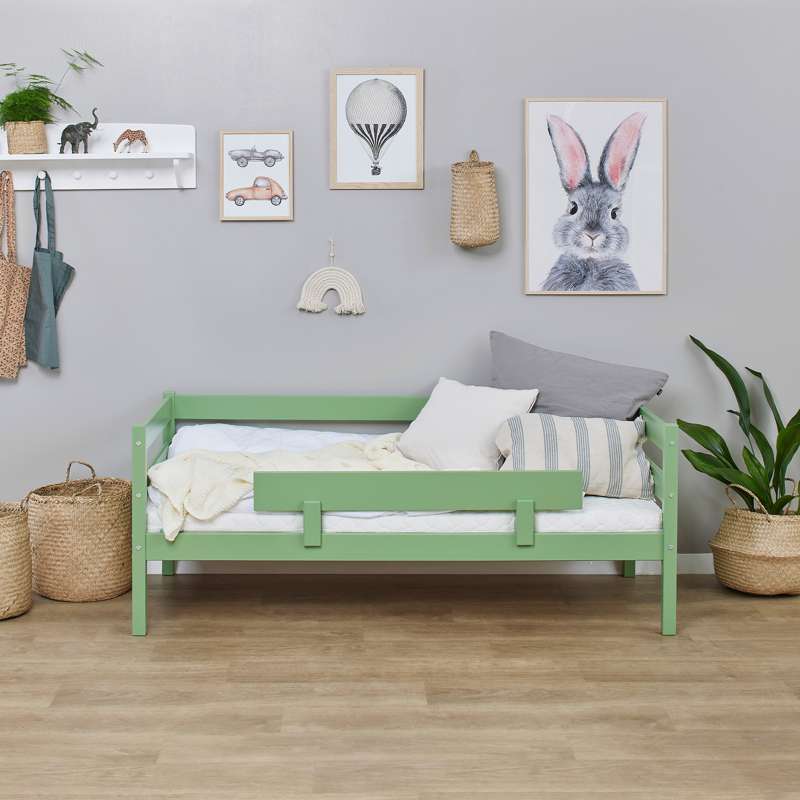 Hoppekids rail for ECO Comfort Junior bed - Pale Green