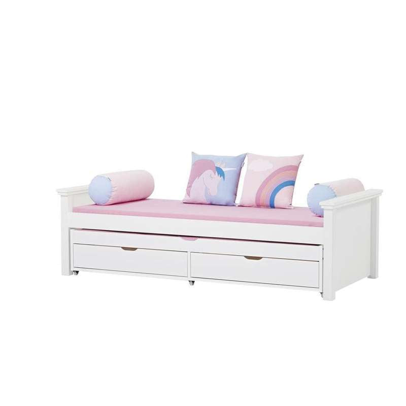Hoppekids Maja Deluxe Junior bed with medium-board, incl. pull-out bed, 90x200 cm