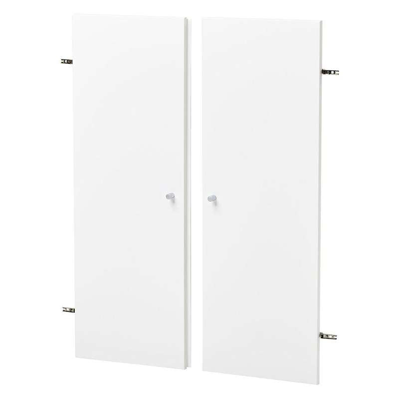 Hoppekids cabinet doors for HANS closet - White