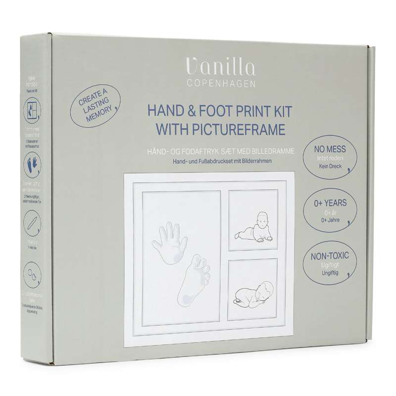 Vanilla Copenhagen Hand and Footprint Set with Picture Frame - Medium